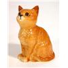 Image 1 : Hand painted Beswick seated ginger cat, 10cm high…