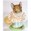 Image 1 : Hand painted Beswick Beatrix Potter 'Mrs Titlemouse', brown back stamp…