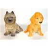 Image 1 : Hand painted seated Sylvac dog and a seated Sylvac terrier, marks to base, largest 14cm high…