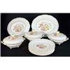 Image 1 : Quantity of Royal Doulton 'Grantham' patterned hand coloured and transfer printed dinnerware comp…