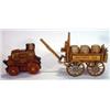 Image 1 : Watneys Whisky Heritage china stagecoach and wagon, 55cm in length…