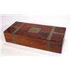 Image 1 : Brass banded rectangular mahogany shipping box named S.S. Salamis, The Aberdeen Line, with fitted…