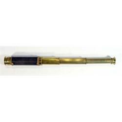 Brass three drawer telescope with dust cap…