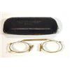 Image 1 : Leather cased pair of Victorian gold rimmed spectacles…