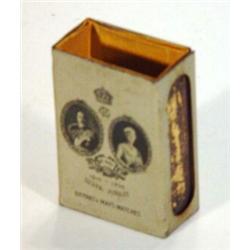 Bryant & Mays 1910-35 Silver Jubilee matchbox, 6cm in length…