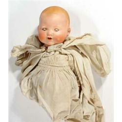 Armand Marseille doll's head with open and close eyes and open mouth, impressed marks to back…