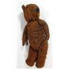 Image 1 : Early jointed brown teddy bear with glass eyes, 28cm high…