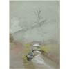 Image 1 : Framed pencil and watercolour sketch of a bropok and tree- Mochore N Wales, 33x24cms…