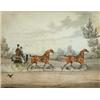 Image 1 : Framed Victorian coloured print of trooting, 35cm x 27cm…