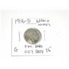 Image 1 : 1916-D *EXTREMELY RARE KEY DATE* BUFFALO NICKEL RED BOOK VALUE $26.00+ *NICE EARLY GOOD GRADE*!!