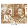 Image 1 : Artwork - Lincoln Cent Inspiration, July 25, 1908 Original Aquarelle with Custom Made Frame.