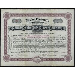Pande Basin Gold Placer Co., Issued Stock,