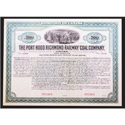 Port Hood Richmond Railway Coal Co., Ltd. Bond.