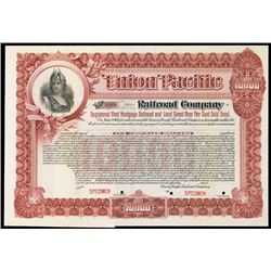 Union Pacific Railroad Co., Specimen Bond.