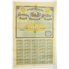 Image 2 : Fredericksburg, Orange and Charlottesville Rail Road Co., 1872 Issued and Uncancelled Gold Coupon Bo