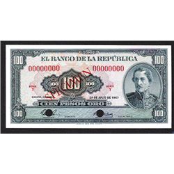 Banco de la Republica, 1967 Issue.
