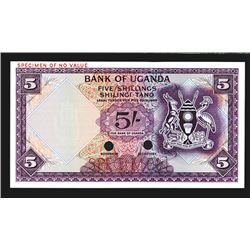 Bank of Uganda, ND (1966) Color Trial Specimen.