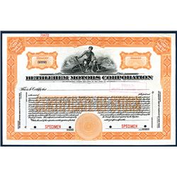 Bethlehem Motors Corp., Specimen Stock.