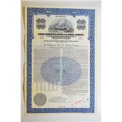 Wheeling and Lake Erie Railway Co.  1949 Specimen Bond.