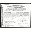 Image 1 : Louisiana Certificate of Claim, 1876 Bond.
