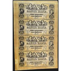 Canal Bank uncut sheet.