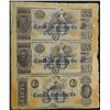 Image 1 : New Orleans Canal & Banking Co. uncut sheet.