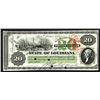 Image 1 : State of Louisiana, 20 Dollars. 1866.