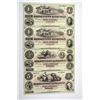 Image 1 : Bordentown Banking Co., 1855 Obsolete Banknote Remainder Sheet.