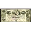 Image 1 : City Trust and  Banking Co., 1840's Obsolete Banknote.