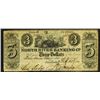 Image 1 : North River Banking Co. 3 Dollars. 1840.