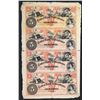 Image 1 : Central Bank of Pennsylvania Uncut Sheet of Obsolete Notes. 1850s.