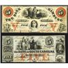 Image 1 : Bank of Hamburg, 5 Dollars, 1860; Bank of South Carolina, 5 Dollars, 1861.