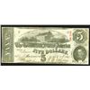 Image 1 : Confederate States. 5 Dollars. 1863.