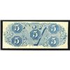 Image 2 : Confederate States. 5 Dollars. 1863.