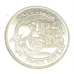 $1 CASINO COIN FROM BLACKHAWK,CO *ISLE OF CAPRI* HARD TO FIND!! COIN CAME OUT OF ESTATE SAFE!!