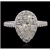 Image 1 : Platinum 2.70ctw Diamond Ring