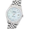 Image 1 : Rolex Stainless Steel 1.00ctw Diamond DateJust Men's Watch