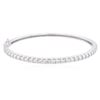 Image 1 : 14KT White Gold 2.68ctw Diamond Bangle Bracelet