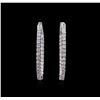 Image 1 : 14KT White Gold 1.25ctw Diamond Earrings