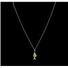 Image 1 : 18KT Yellow Gold Fish Pendant With Chain