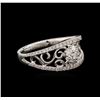 Image 2 : 0.52ctw Diamond Ring - 18KT White Gold