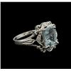 Image 2 : 2.17ct Aquamarine Solitaire Ring - Sterling Silver