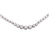 Image 2 : 14KT White Gold 5.14ctw Diamond Necklace