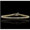 Image 1 : 14KT Yellow Gold 4.91ctw Diamond Bracelet