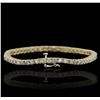 Image 2 : 14KT Yellow Gold 4.91ctw Diamond Bracelet