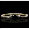 Image 3 : 14KT Yellow Gold 4.91ctw Diamond Bracelet