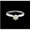 Image 1 : 14KT White Gold 0.75ct Round Cut Diamond Solitaire Ring