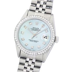 Rolex Stainless Steel 1.00ctw Diamond DateJust Men's Watch