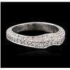 Image 2 : 18KT White Gold 0.39ctw Diamond Ring