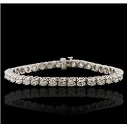 14KT White Gold 7.23ctw Diamond Tennis Bracelet